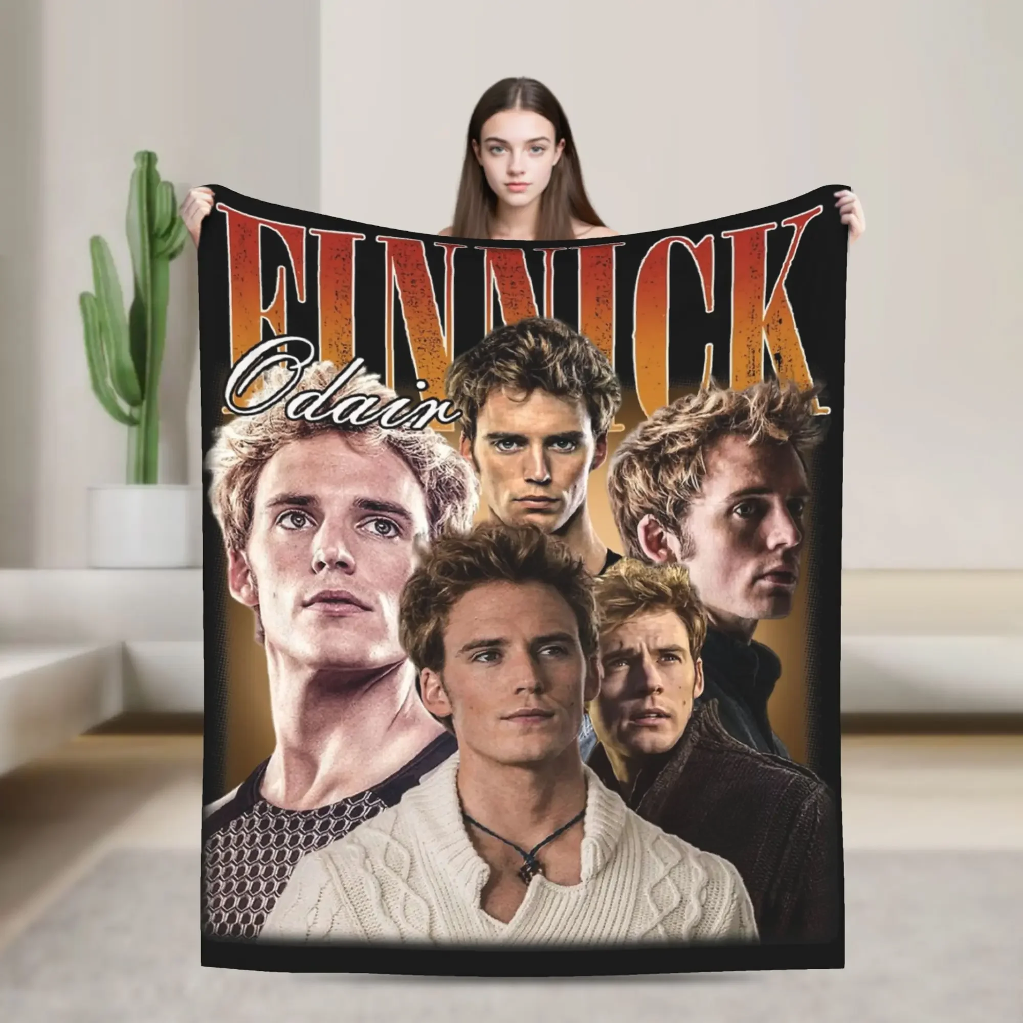 Manta de franela The Hunger Games Finnick Odair para el hogar, el coche y los viajes, manta suave, cálida y transpirable para primavera y otoño