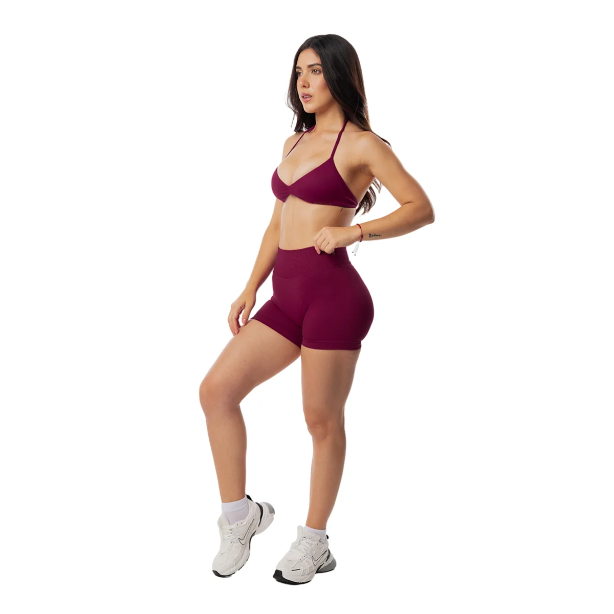 AliExpress IMPACT FLEX 2 Piece Sports Gym Set Strappy Bra Yoga Underwear Short Sport Leggings Bicycle Running Sportswear Woman Seamless Set