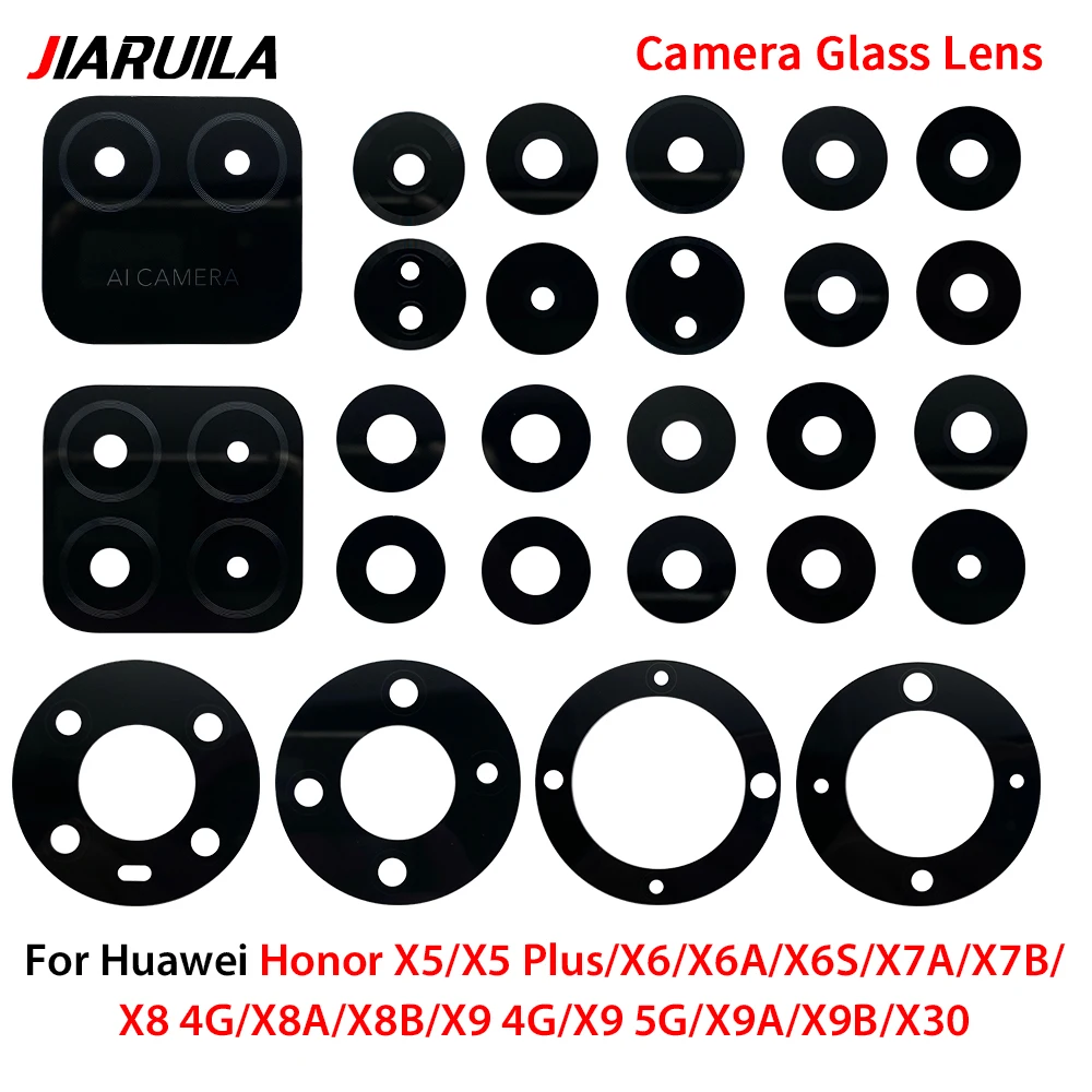 

1Set Back Camera Glass Lens For Huawei Honor X5 Plus X6 X6S X6A X7A X7B X8 4G X8A X8B X9 4G X9 5G X30 X9A X9B