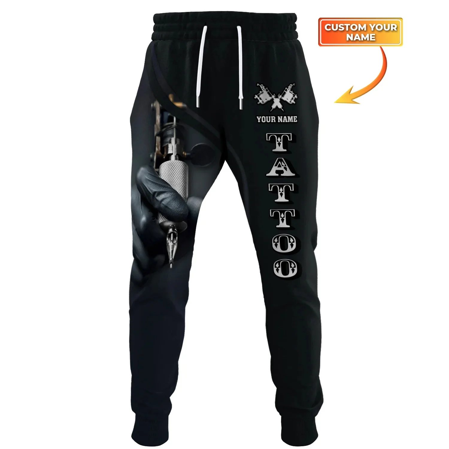 

Tattoo Artist Personalized Name 3D All Over Printed Men Sweatpants Autumn Fashion Unisex Casual Tattoo Joggers Pants MP05