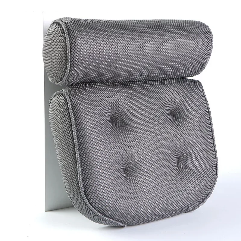 SPA Non-Slip Bath Pillow with Suction Cups Bath Tub Neck Back Support Headrest Pillows Thickened Home Cushion jacuzzi