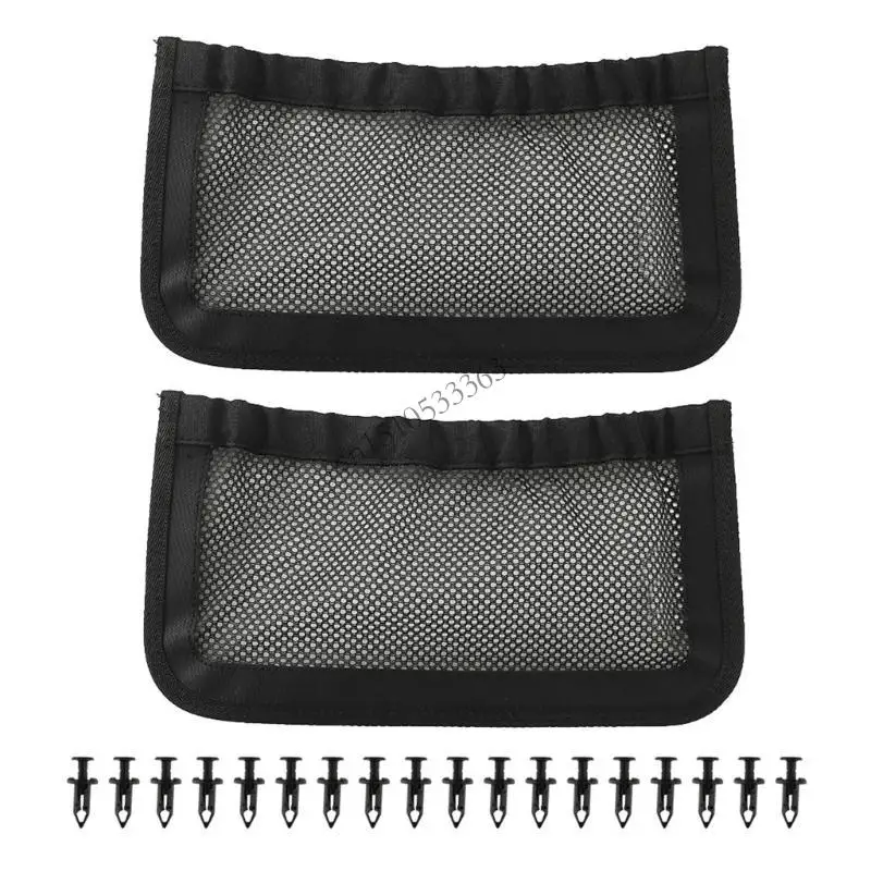 

090E Easy Install UTV Rear Cargo Bag Organizers Storage Basket with Mesh Pockets for Efficient Space Utilization 715003019