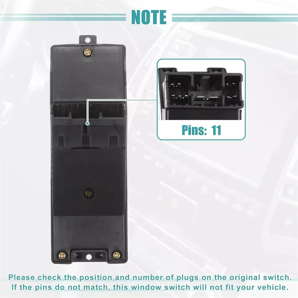 

LHD Master Electric Power Window Control Switch Regulator for Mazda MPV Protege 1996-1998 BC8E-66-350A B01A-55-350D