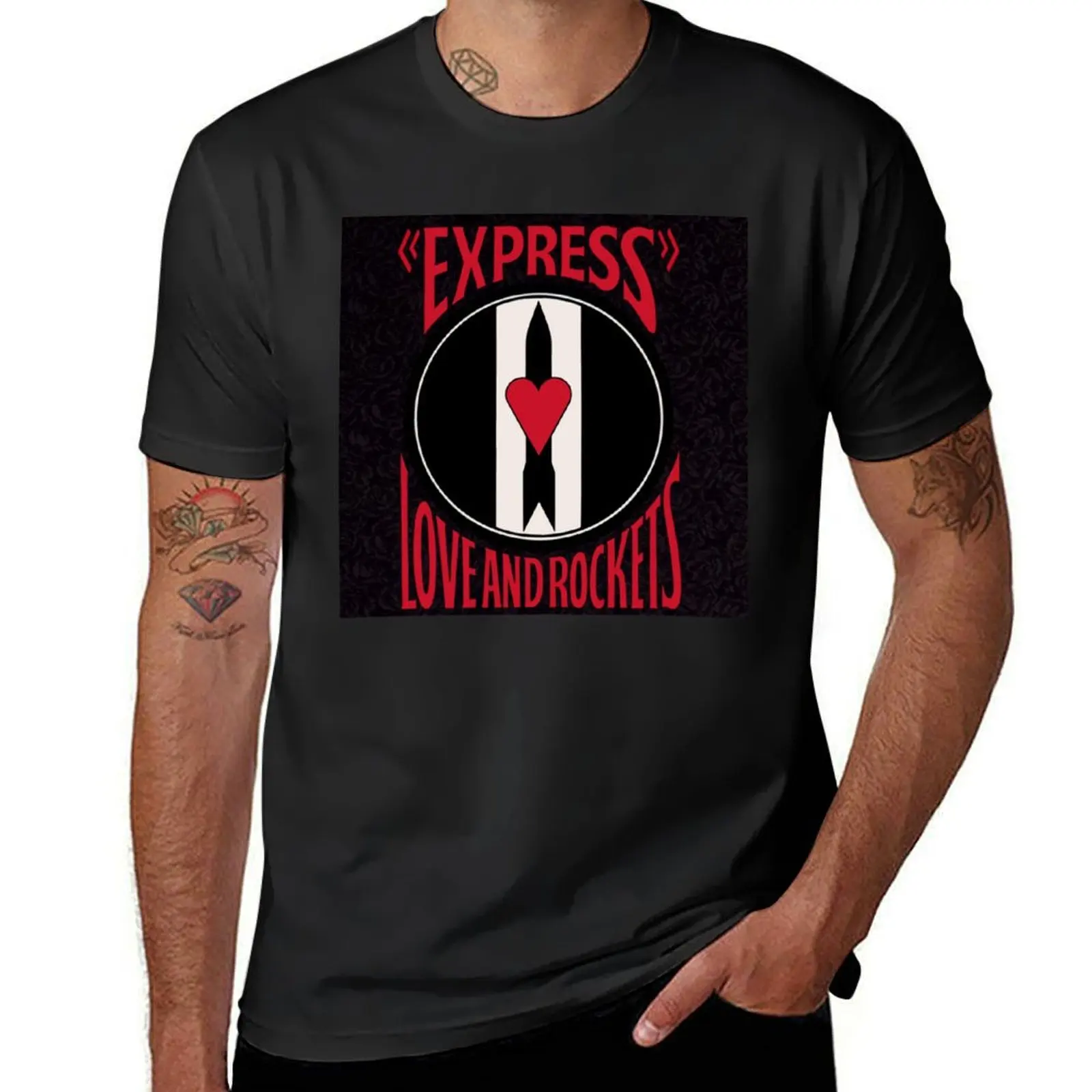 Love and Rockets - Express T-Shirt graphics customs design your own quick drying Men's t-shirt