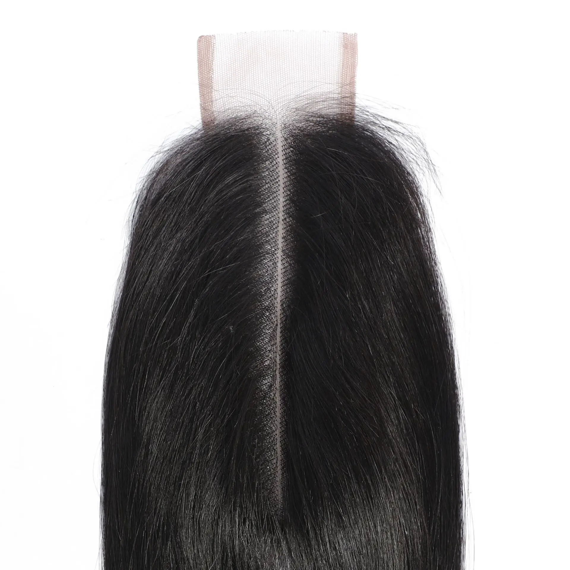 2x6 Spitzenverschluss, glatt, natürliche Farbe, kein Haarausfall, kein Verknoten, Echthaar, 10-22 Zoll, brasilianisches Virgin Remy, vorgezupfter Haaransatz – Detail 5