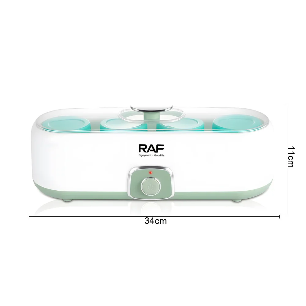 Electric Yogurt Maker With 4 Glass Cups Automatic Leben Yoghurt Rice Wine Machine Buttermilk Sour Cream Natto Fermenter 220V