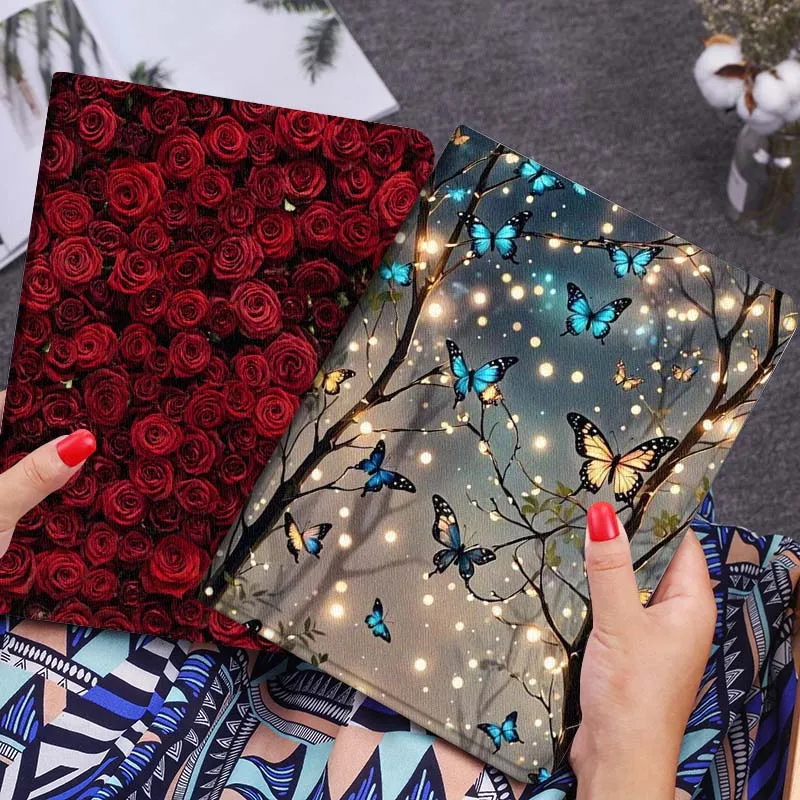 

Мягкий чехол для планшета с рисунком бабочки и красивых цветов для Xiaomi Redmi Mi Poco Pad 2 5 6s 7 7s Ultra Pro Max 14 12.4 12.1 дюймов