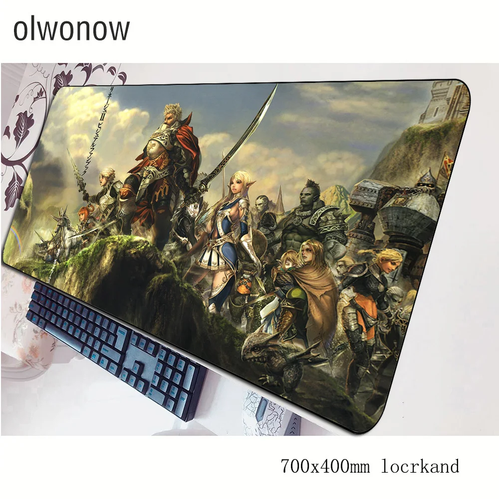 Lineage 2 alfombrilla de ratón nueva y fresca alfombrilla de ordenador 70x40cm alfombrilla de ratón para juegos grande moda padmouse teclado juegos pc gamer escritorio