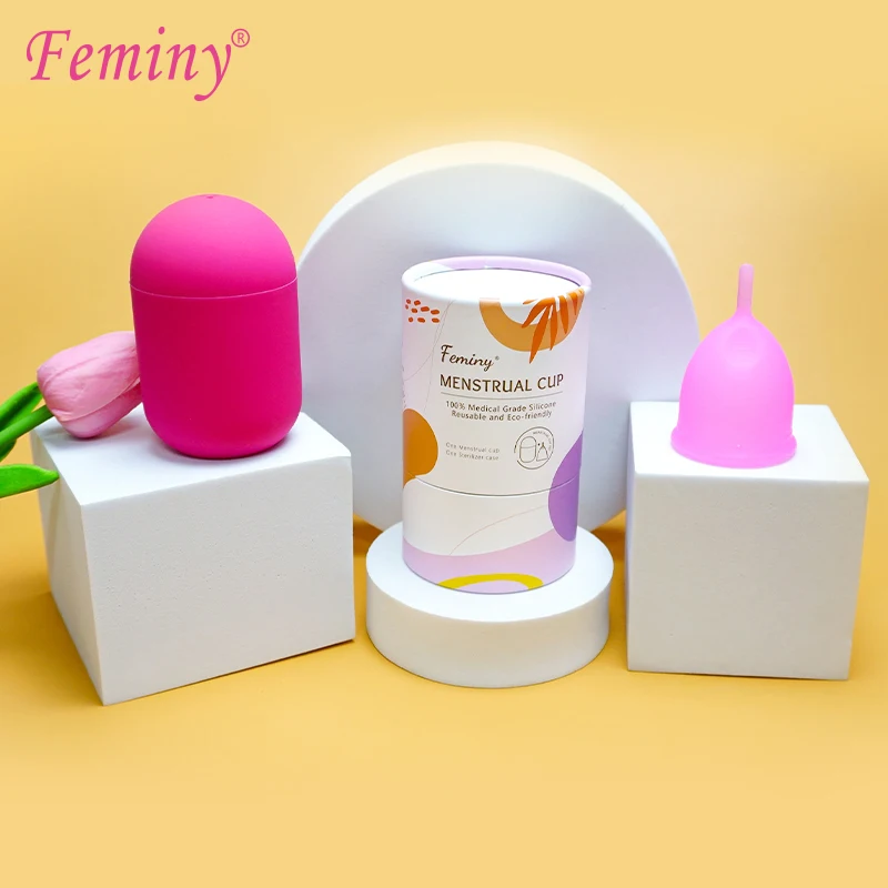 Soft Medical Silicone Menstrual Cup Kit With Storage Case For Women Menstruation Period Use Sterilizer Cup Personal Care Product