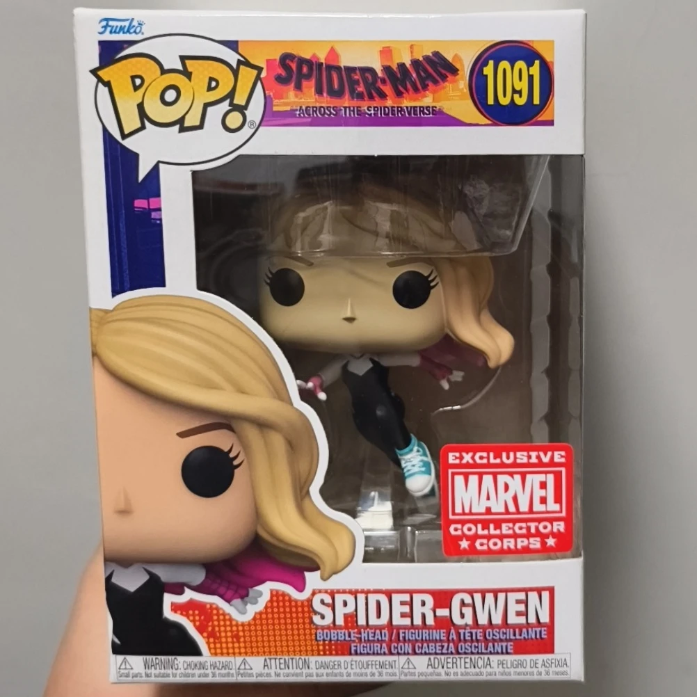 

Funko Pop Marvel Figure Spider-Gwen #1091(Unmasked)Spider-Man Across the Spiderverse Collectible Limited Edition Model Toy Gift