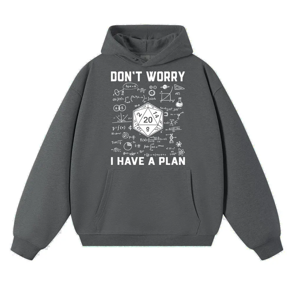 مضحك الزنزانة التنين هوديس لدي خطة D20 النرد لعب الأدوار لعبة DnD Harajuku البلوز الصوف عادية المتضخم رياضية