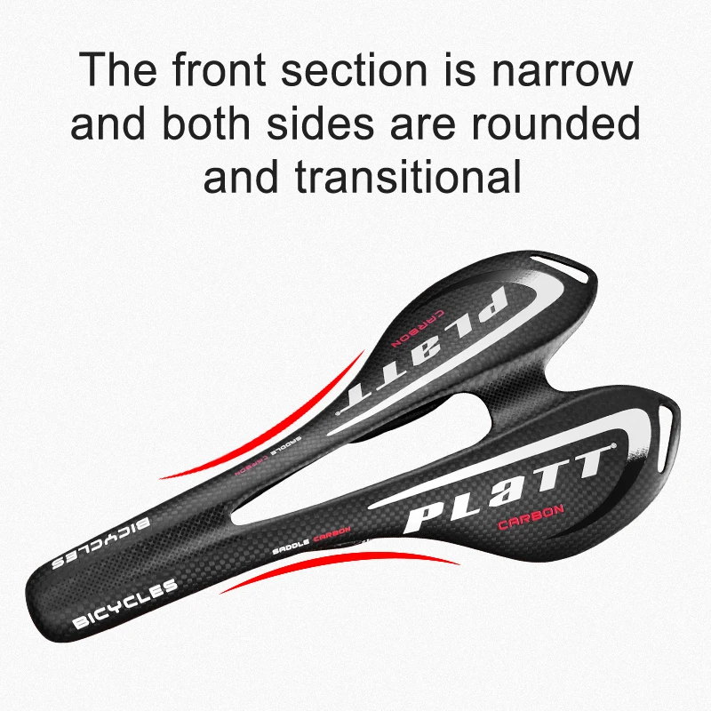 3K Vollcarbon-Fahrradsattel, ultraleicht, MTB-Rennradsitz, 270x143mm, matt/glänzend – Detail 7