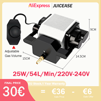 JUICEASE 25W Laser Air Assist Pump 220-240V 54L/Min Air Compressor Fish Tank Oxygen Pump Speed Adjustable For Laser Engraving