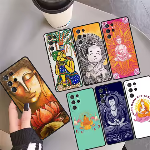 Lord Buddha Phone Case Cover Coque For Samsung Galaxy S24 Ultra 23 S22 Plus S21 FE S20 S8 S9 S10 Note 10 Pro Note 20