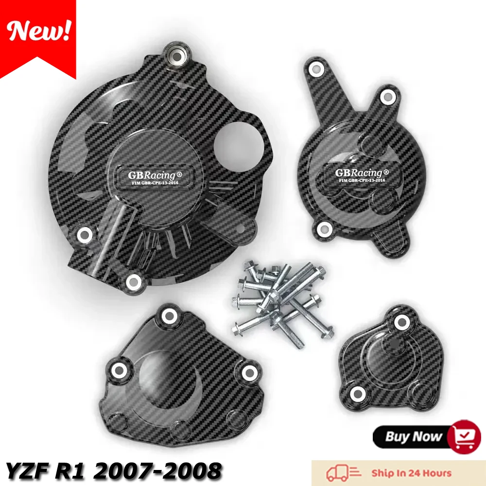 

GBRacing Engine Protective Cover Guard Protector Fall Protection Cover for YAMAHA YZF R1 2007-2008 Motorcycle