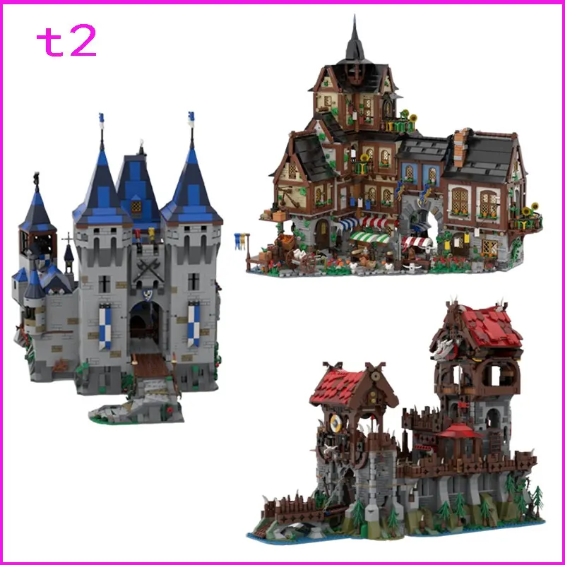 

45 Spot MOC- 136695 163712 134085 Castle Small Particle Assembly Building Blocks Educational Toy Model Gift Set Ornaments