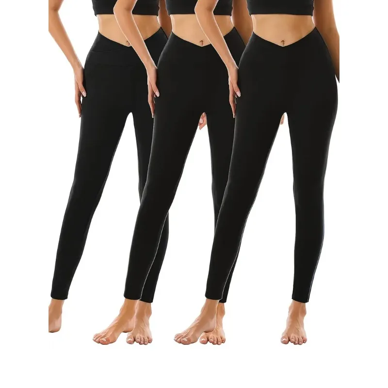 

L/XL Women’s Shiny High Stretch Leggings with Elastic Waist Large Size Casual Workout Tights for Gym Fitness