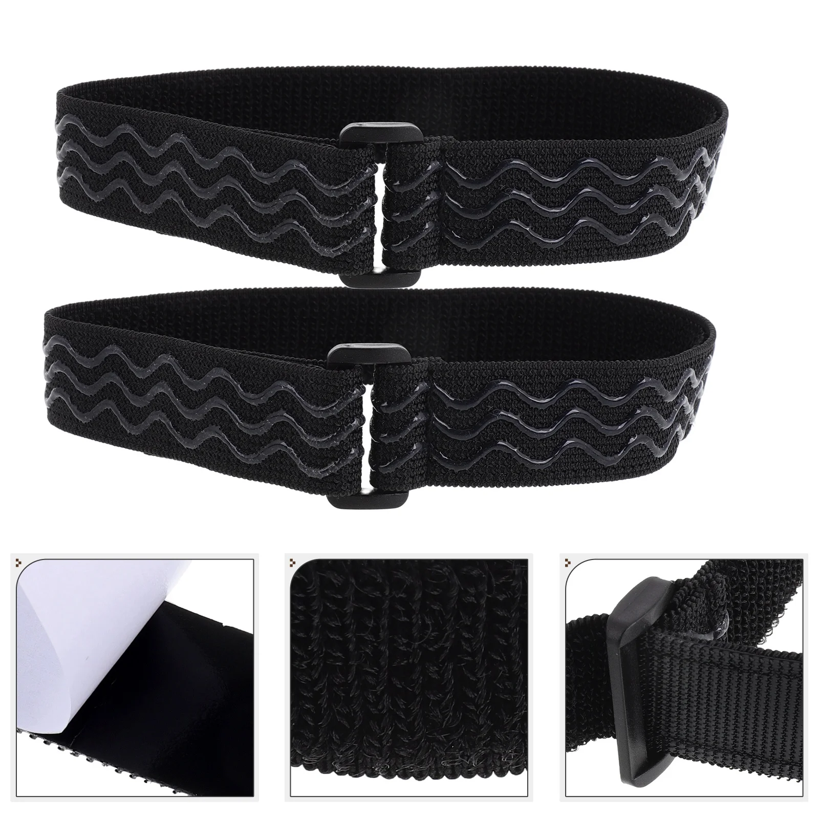 

2Pcs High Knee Boots Strap Adjustable Anti-Slip Hook Loop Fastener Boot Stability Belt Secure Fit Women Boot Straps