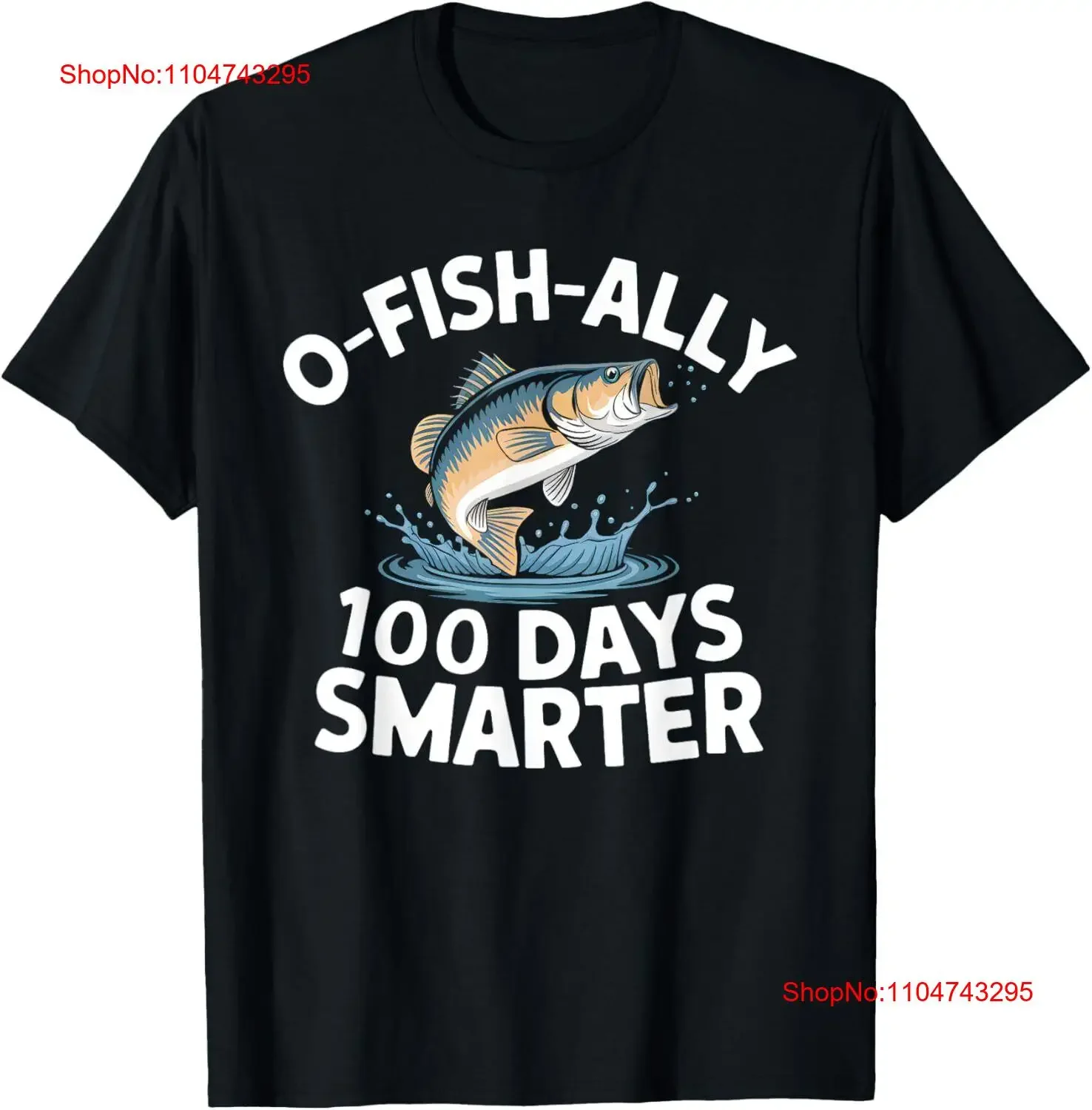 

Футболка «100 Days Smarter» для мальчиков и девочек «Рыбалка в честь 100-летия», винтажный стираный универсальный топ для повседневной носки, уличная одежда