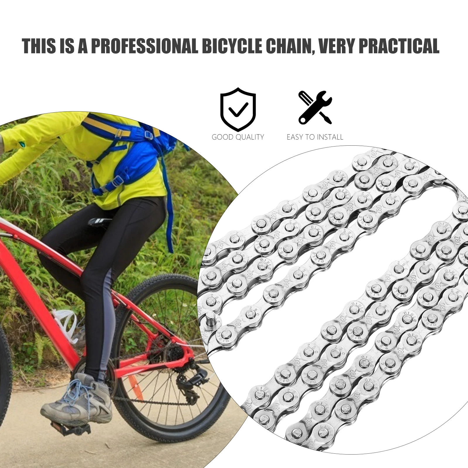 

Bicycle Carbon Steel Electroplating Metal Practical Link Connector Reusable Durable Portable Change Cycling Chain Metal Bike