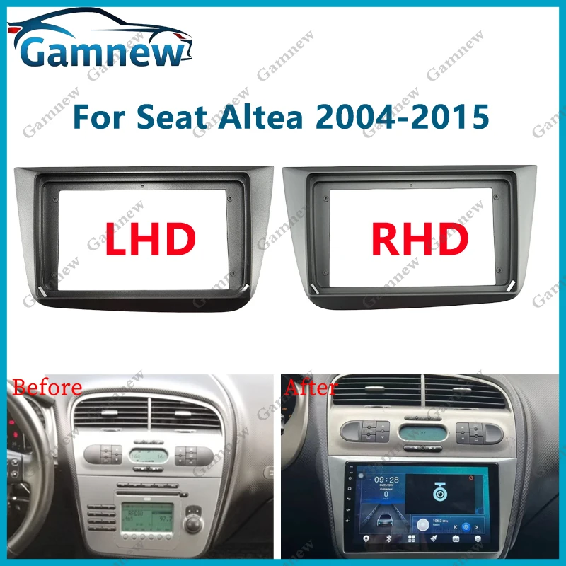 

9-дюймовый автомобильный адаптер-рамка с декодером Canbus для Seat Altea 2004-2015, комплект для установки Android-радио в приборную панель