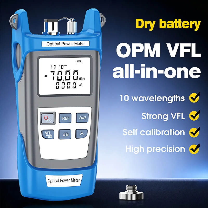 comptyco-p-g10-光パワーメーター（opm）・可視光障害検出器（10-15-30-50mw-vfl）一体型ftth光ファイバーケーブルテスター