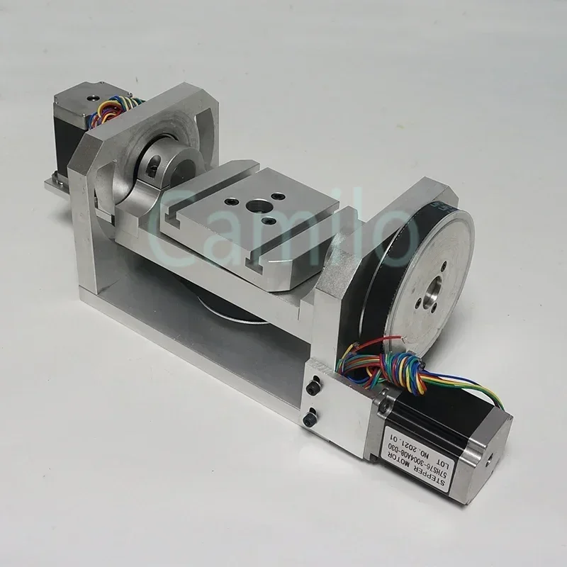 CNC Machine 4th 5th Rotary Axis 100mm 3 Jaw Chuck Rotation Axis for Metal Wood Router Milling Machine