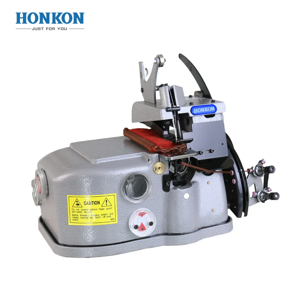 High Speed 2 Thread Overlock Sewing Machine Industrial Carpet Thick Materials