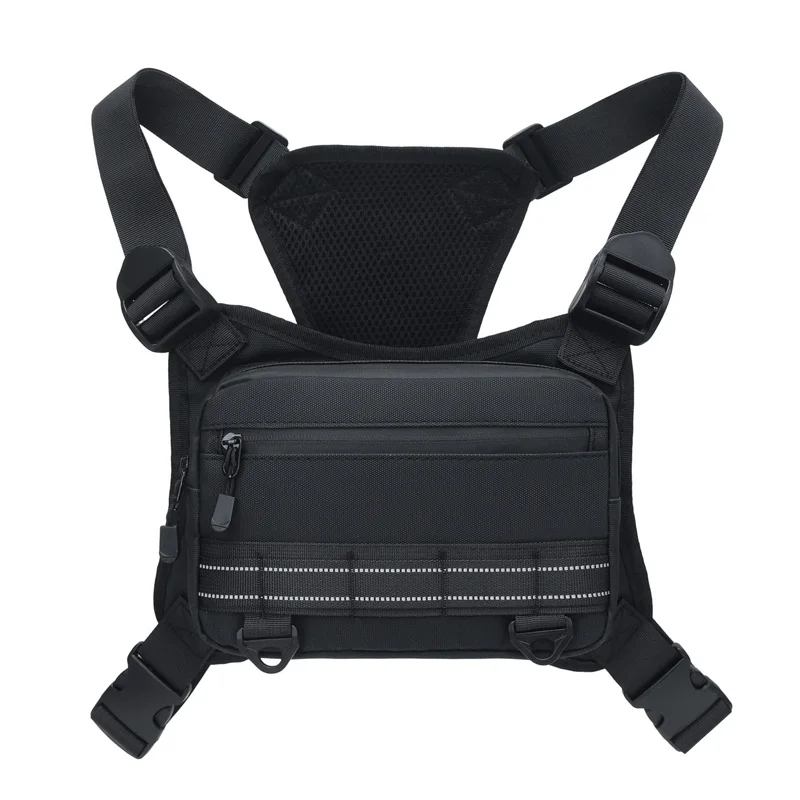 Funktionale Taktische Brusttasche Outdoor-Weste Hip-Hop Street Chest Pack Wasserdichte Atmungsaktive Paar-Tasche Sport-Rucksack – Detail 12