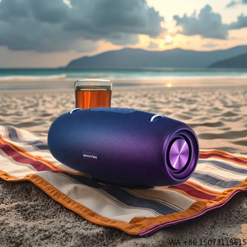 

Портативная Bluetooth-колонка для вечеринок с 30-ваттным стереозвуком, водонепроницаемая, с перезаряжаемой батареей и встроенным микрофоном, мощный звук