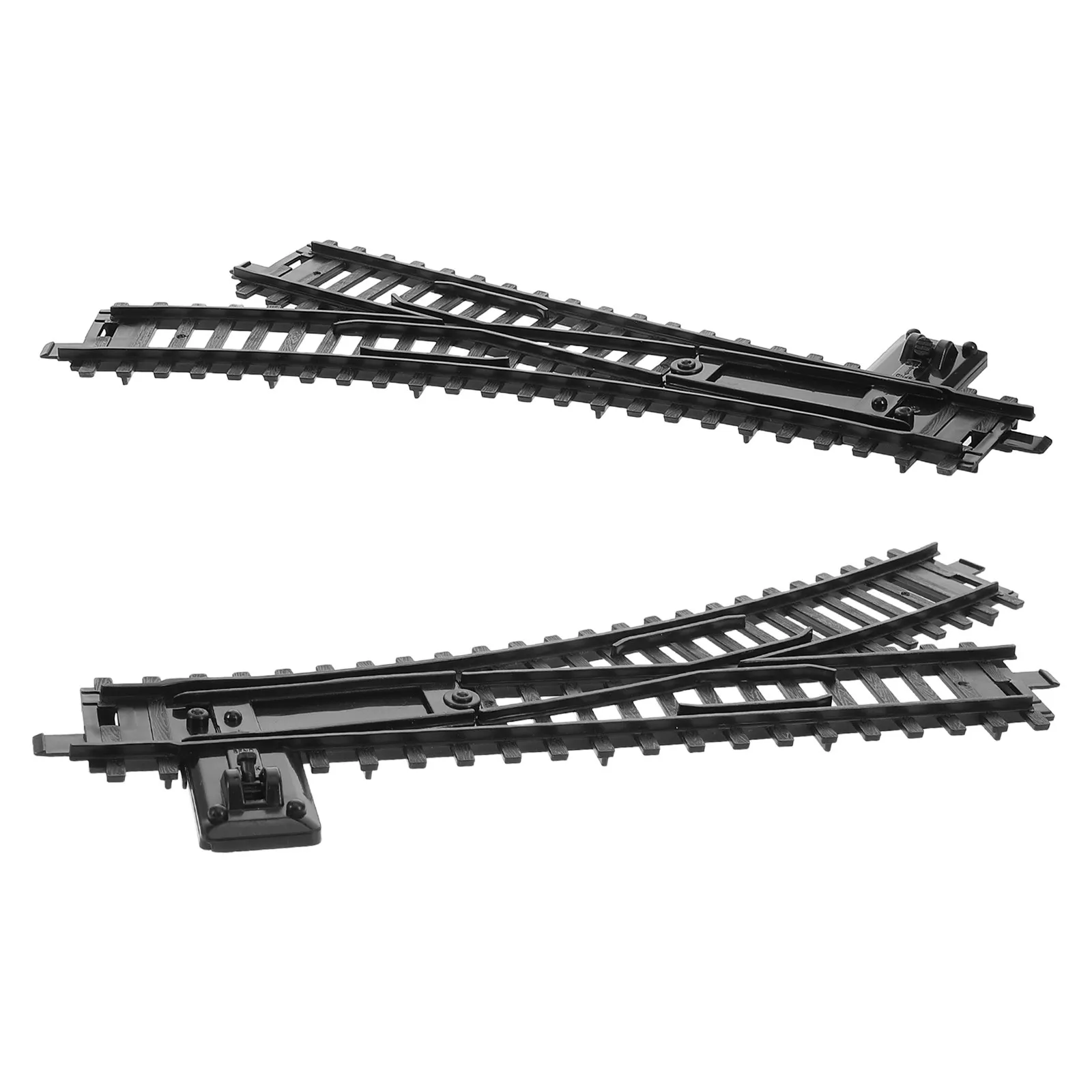 

2Pcs Train Track Accessories for Kids Flexible Assembly Railway System Enhance Creativity Hand-Eye Coordination Portable Compact