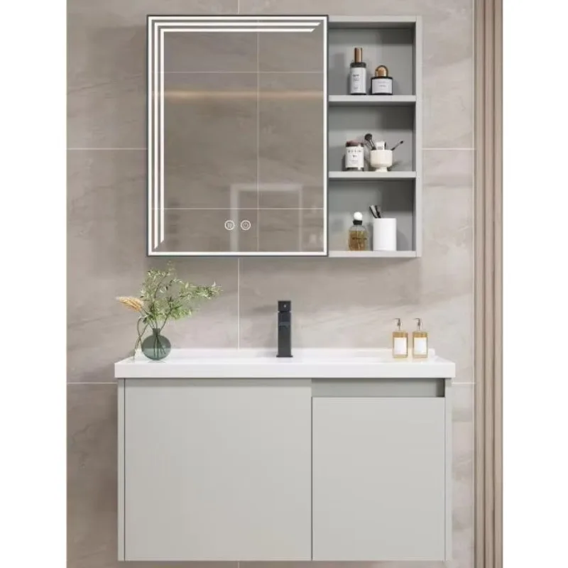 Bathroom Furniture Vanities Luxury Bathroom Vanity Furniture Sets Hot Sale  Bathroom Vanity with Intelligent Mirror Cabinet Set