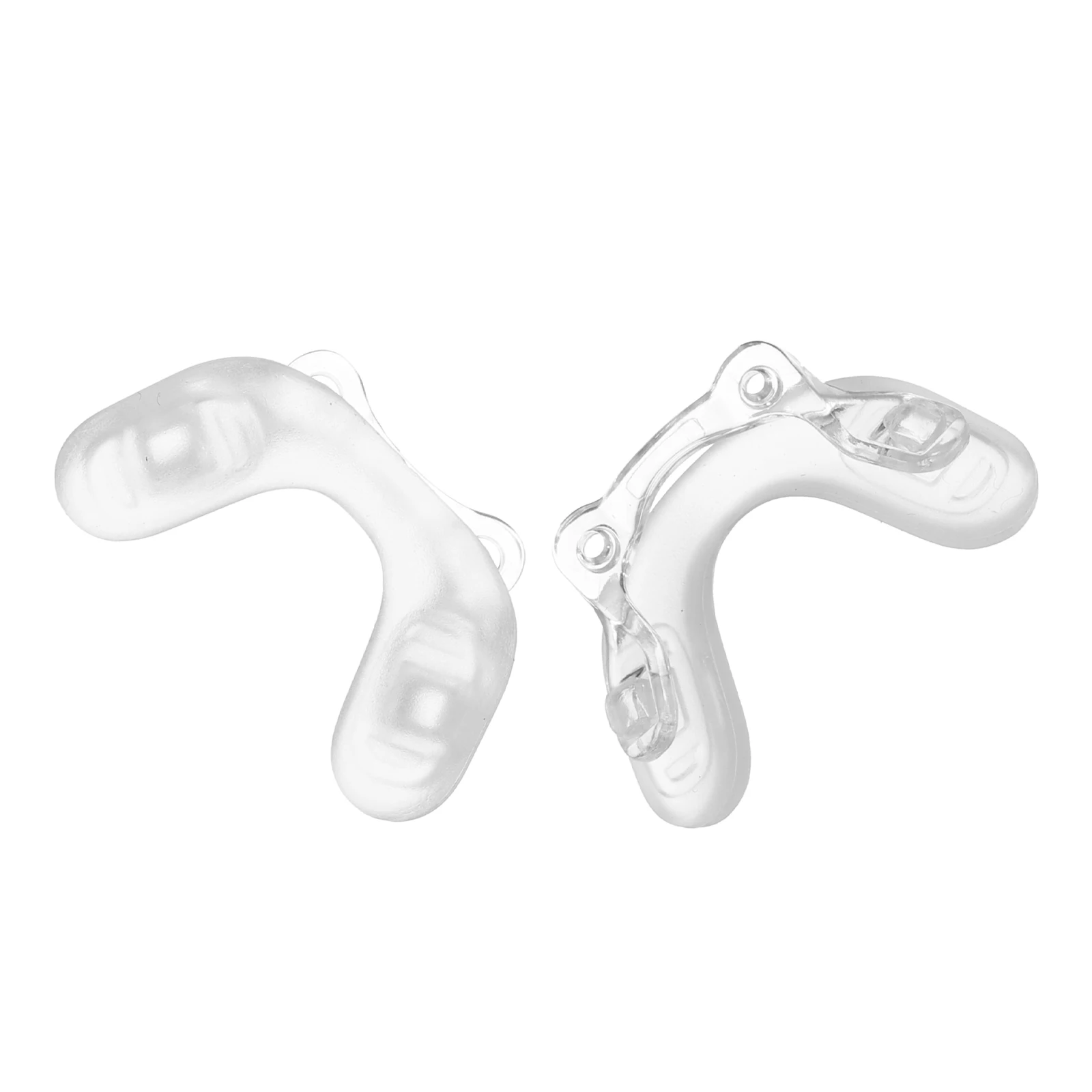 

2Pcs Silicone Nose Pads for Children Saddle Style Anti Slip Bridge Pads Double Screw Easy Install Eyeglasses Accessories