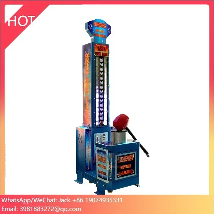 King Of The Hammer Boxing Power Strength Test Coin Operated Boxing Game Machine Arcade Boxing Game Machine