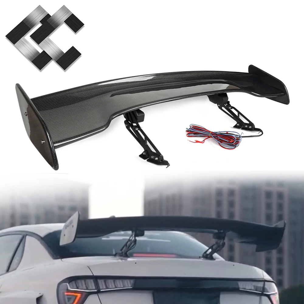 

Electric Automatically Rear Spoiler GT Style Car Electric Spoiler Carbon Fiber Adjustable Universal Electric Spoiler