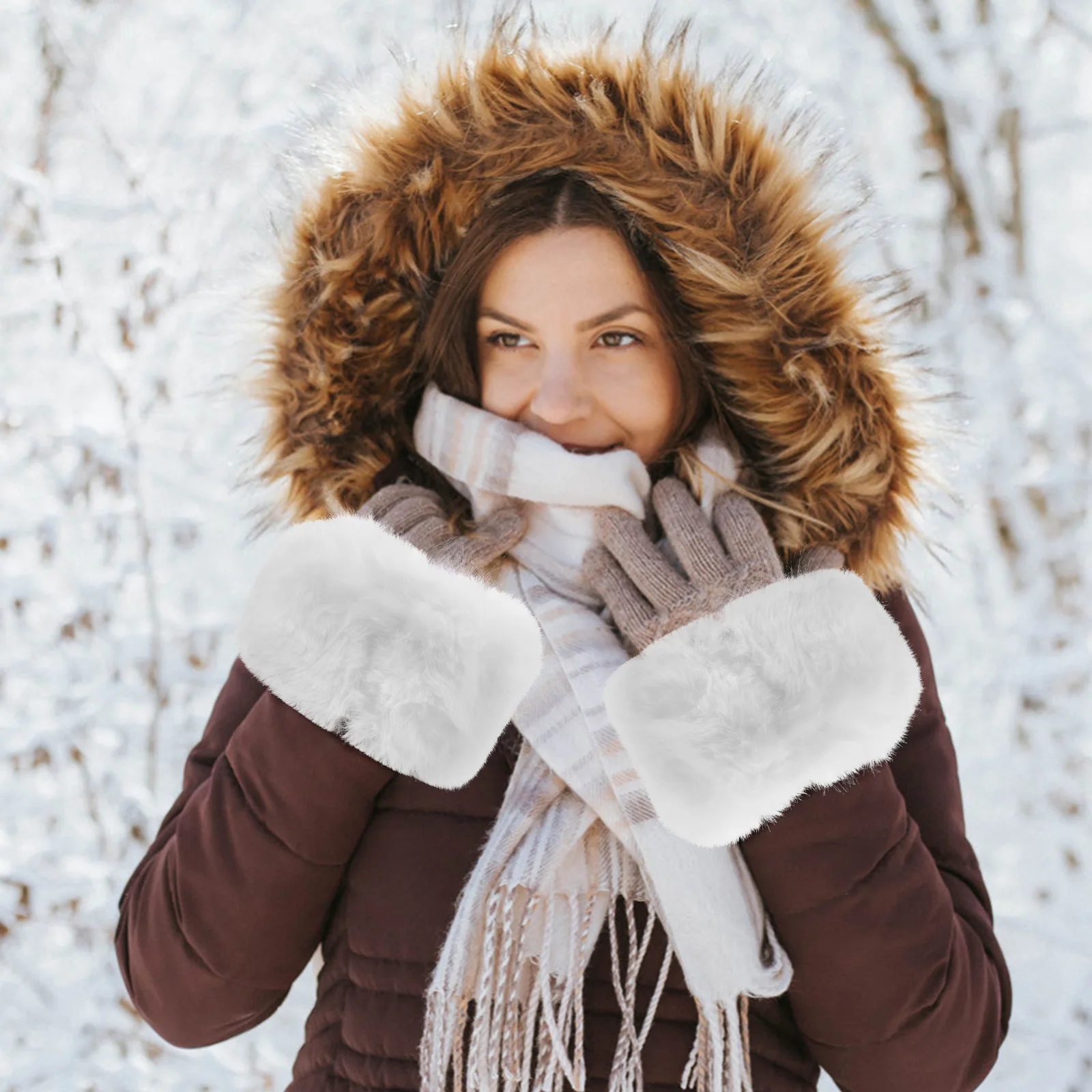 1 Pair Faux Winter … - image