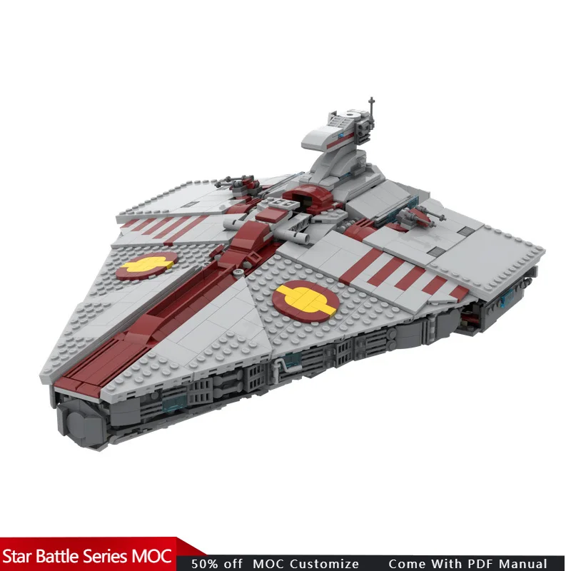 

1134 PCS Star Fighting Acclamator-class playset - 75257 alternative Republic colour mod MOC Customize DIY Holiday Toy Gifts