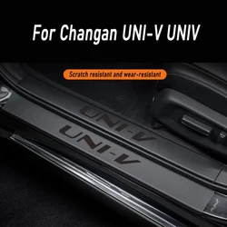 For Changan UNIV UNI-V Smart Electric idd 2024 Car leather door sill sticker Trunk protection strip decorate