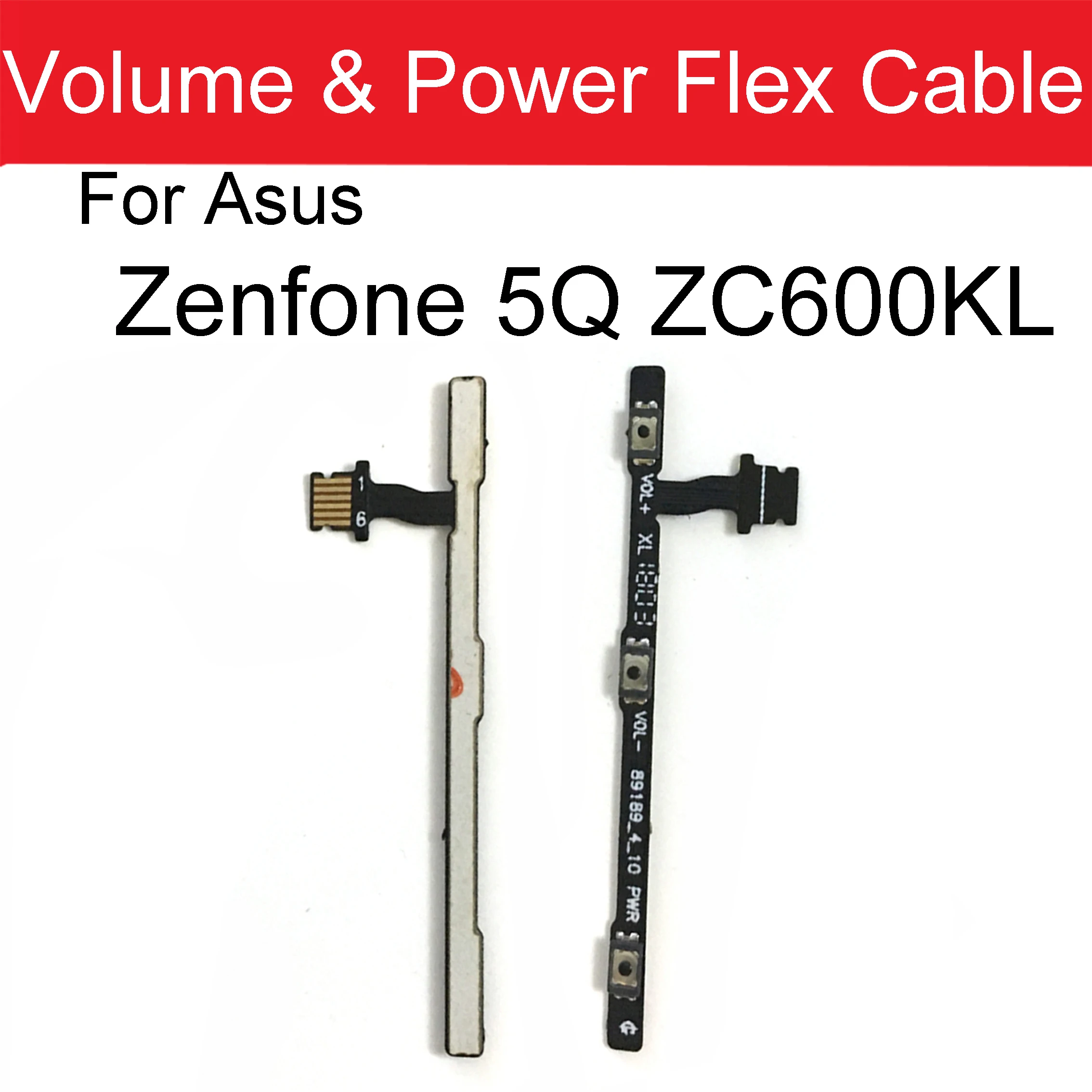 Volume & Power Flex cable For Asus zenfone 5Q ZC600KL Side key Switch Button For Asus Zenfone 5 Lite SD630 SD430 repair parts