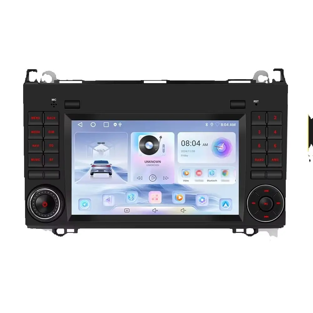 Podofo CarPlay Android Autoradio für Mercedes-Benz B200 W245 W169 2004-2012 Viano VITO W639 2006-2016 Intelligentes Auto-System 2din GPS Stereo-Empfänger Autoradio WiFi Auto-Multimedia-Player