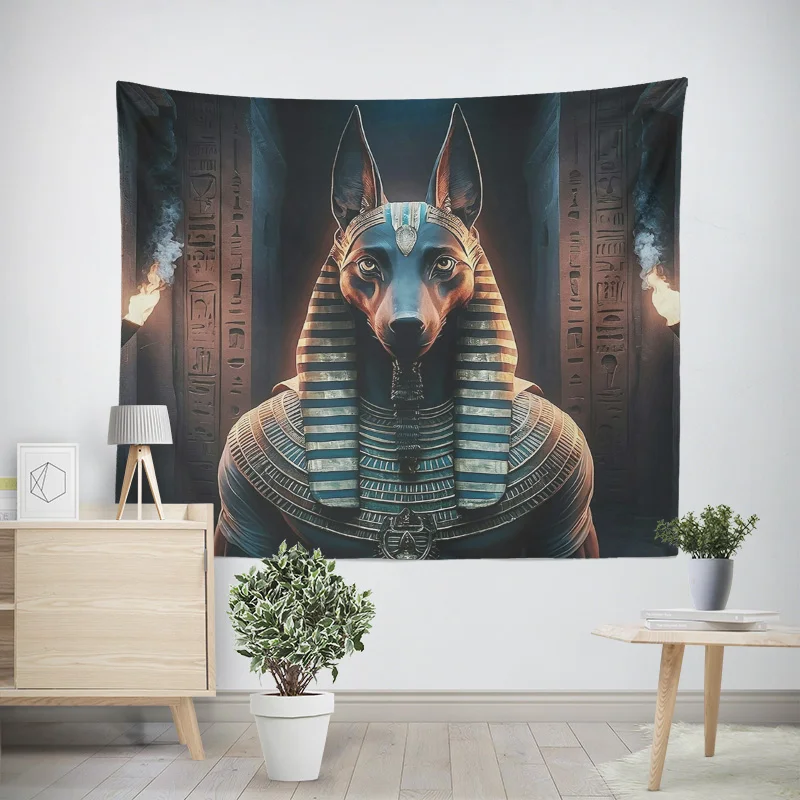 Home decoration modern room decor items wall tapestry aesthetic bedroom wall art large fabric ancient Egypt pharaoh retro