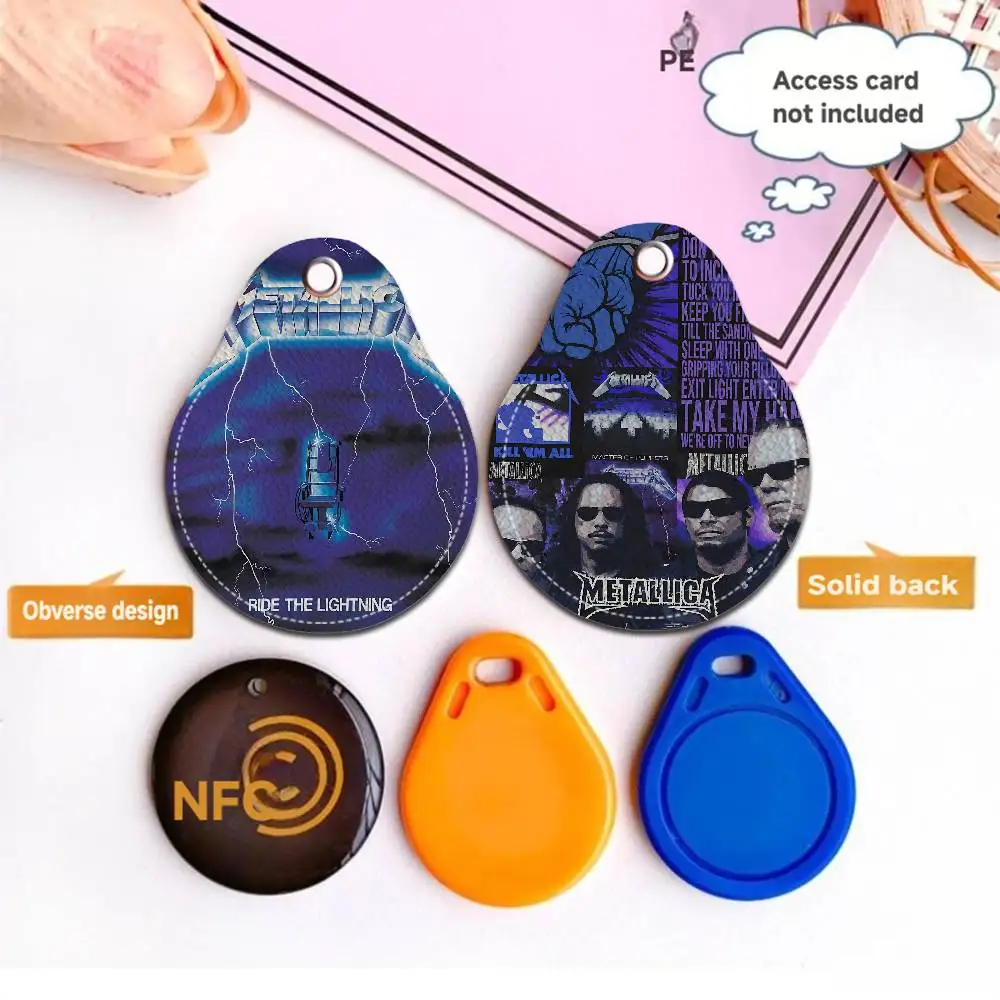Band Cool M-METALLICA Door Access Control Keychain Hotel Famliy Access Keys Protective Cover ID Card Tags Keyfob