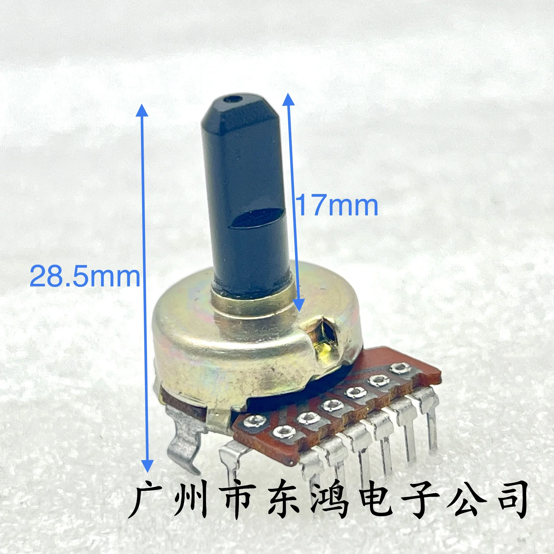 1 PCS Japan RK161 Potentiometer 7-pin B100K power amplifier volume Potentiometer shaft length 17