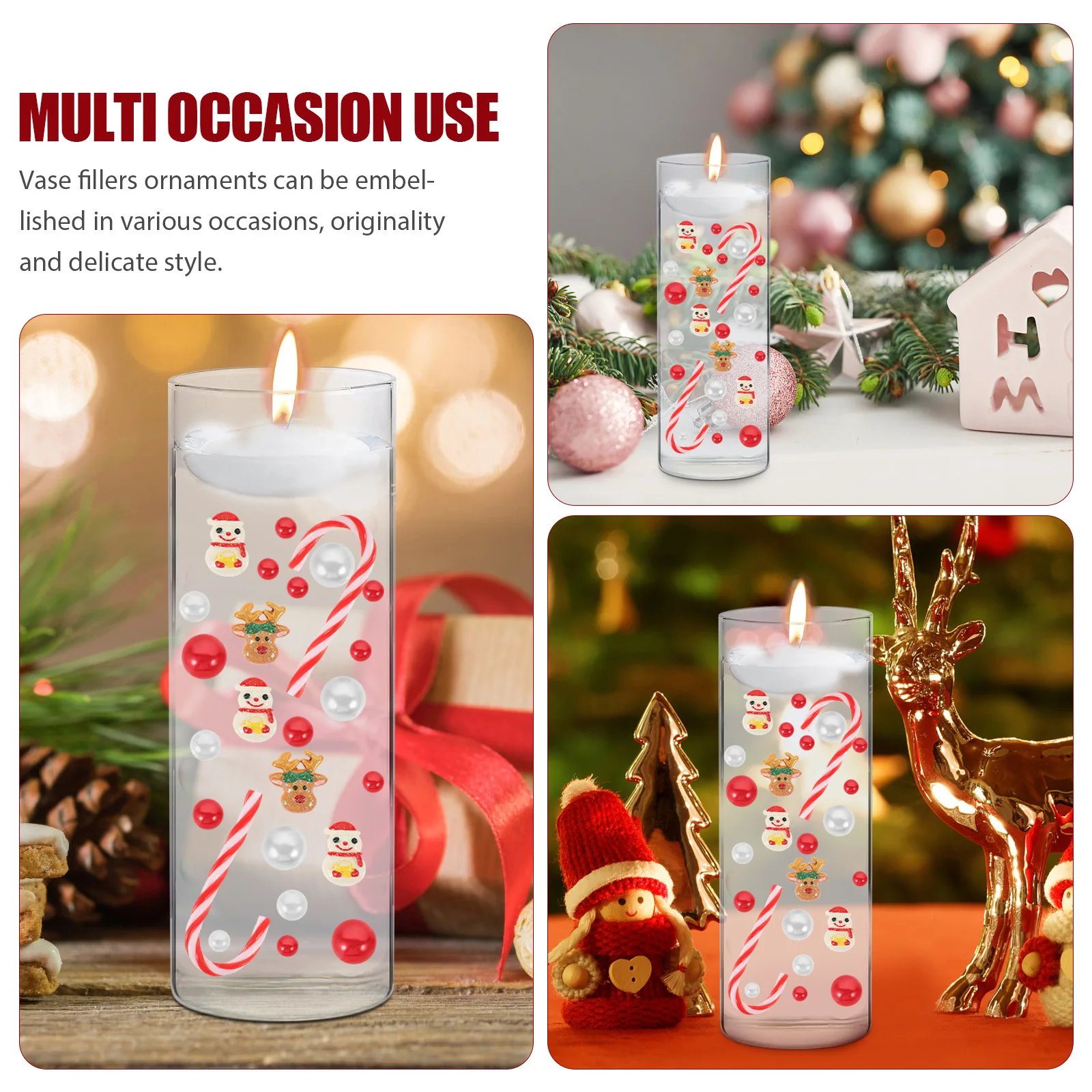 

1 комплект, акриловый наполнитель для вазы, жемчуг, декоративные плавающие бусины для DIY, украшение для вазы, свадьбы, дня рождения, бусины для ваз