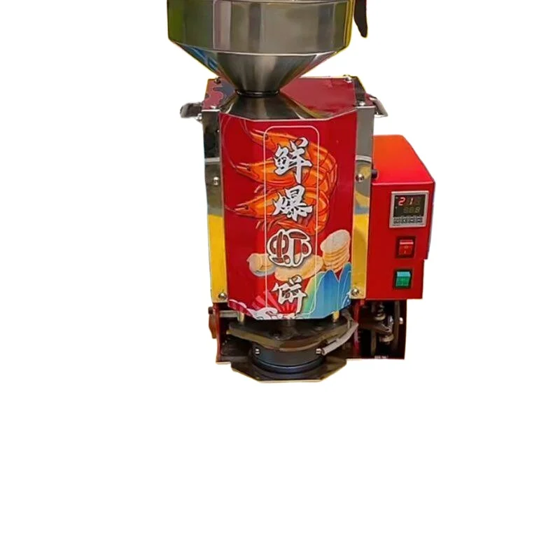 

New fresh fried shrimp cake press commercial stall wireless puffing machine mobile entrepreneurial shrimp cake machine