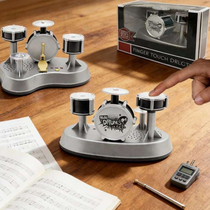Finger-touch Mini Drum Set Built-in Recording Playback for Children's Music Enlightenment Creative Gift Rhythm Training