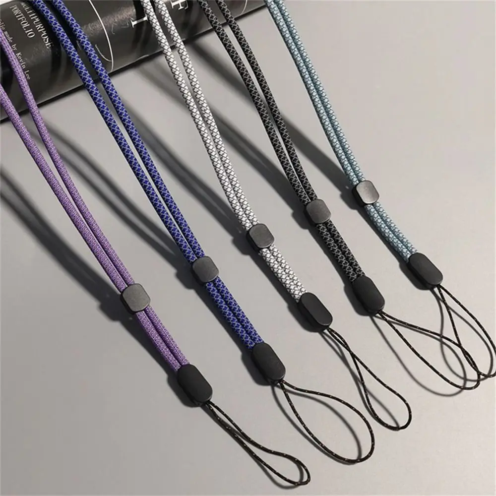 

Universal Fluorescent Long Phone Lanyard Neck Hanging Adjustable Cell Phone Strap Pendant Nylon Mobile Phone Chain Key Strap