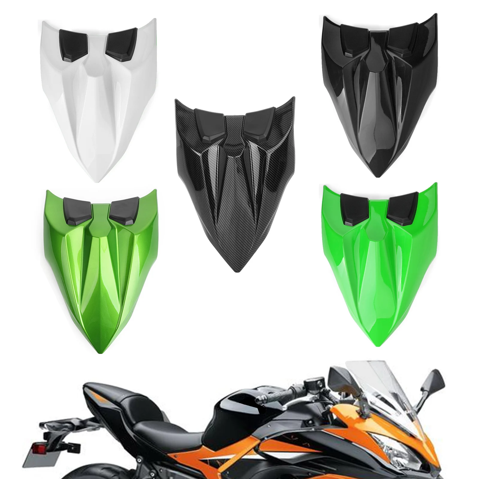 Motorcycle ABS Rear Seat Cover Cowl For Kawasaki Z650 Ninja 650 2017 2018 2019 2020 2021