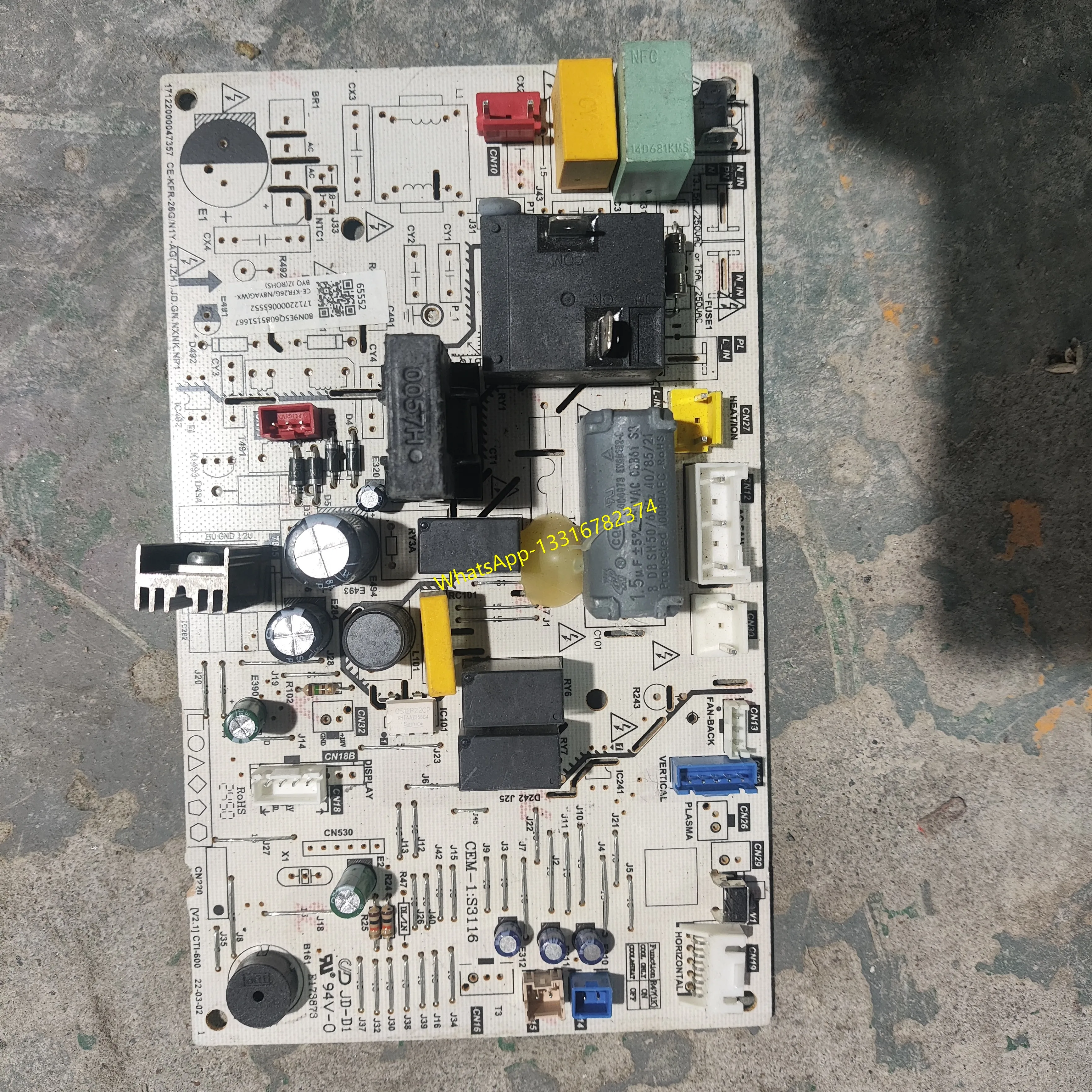 17122000065552 is suitable for second-hand dismantling parts of Midea air conditioning indo EU-KFR26G/N8YAG(WX-BYQ(ROHS)