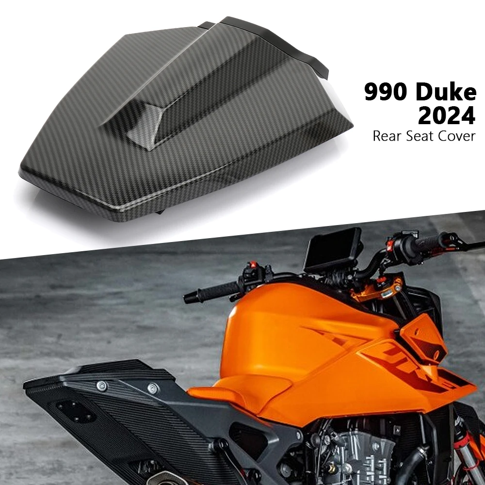 Motorcycle Pillion Rear Seat Cover Cowl Solo Passenger Fairing Carbon Fiber / Black For 990 Duke 990Duke 990 DUKE 2024